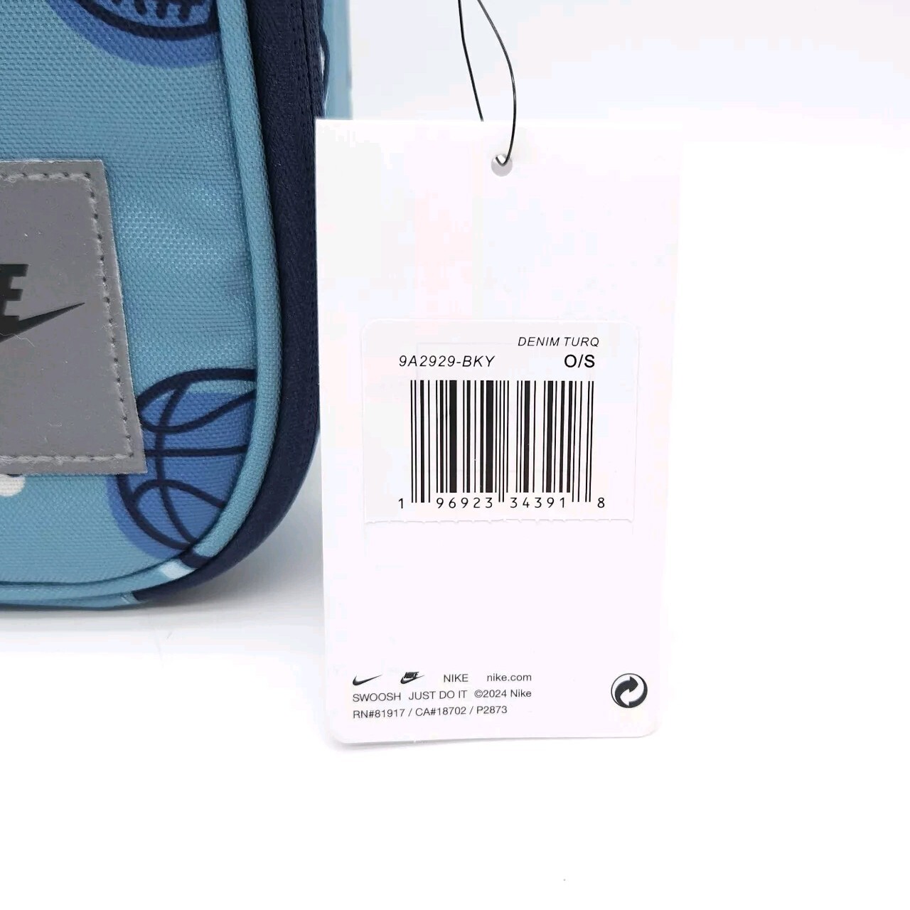 Nike Hardshell 4L Lunch Box Denim Turq Blue Sports School Cooler Bag Swoosh New gallery