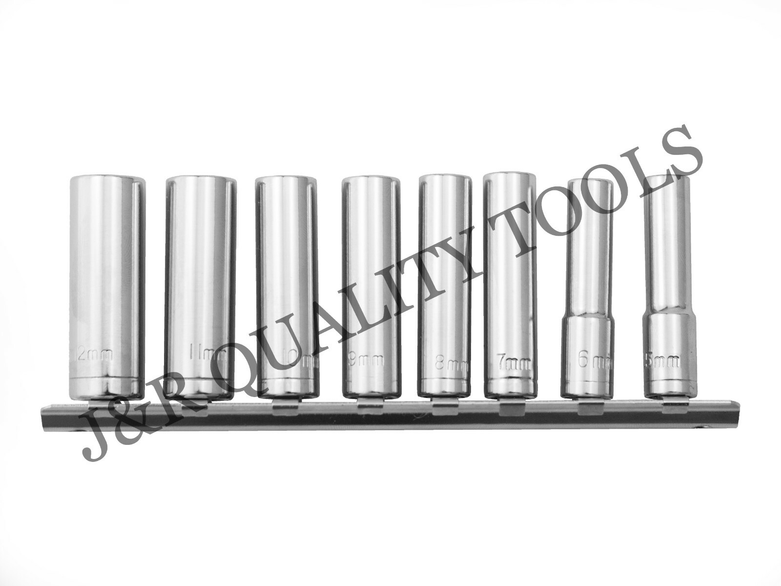 9PC 1/4" INCH DRIVE MM DEEP SOCKET SET METRIC WITH SOCKET HOLDER gallery