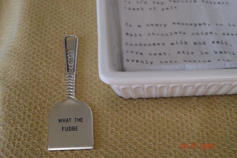 Fudge Baking Dish. Ceramic More Fudge, Dont Judge. Mudpie 3 Piece Set 10x10 gallery