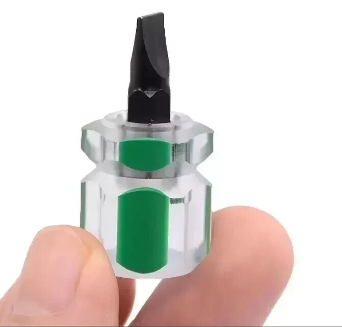Mini Ultra Short Stubby Screwdriver Set 2 Pieces 1 Phillips, 1 Flat gallery