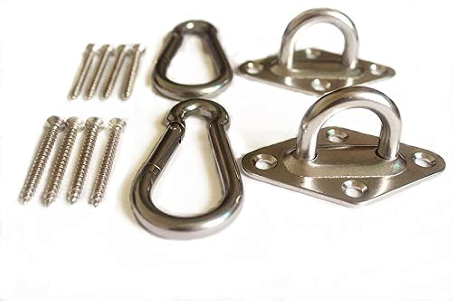 MHMYDZ 1000 lb Capacity Heavy Duty Hammock Hanging kit Ultra Durable Hooks Ca... gallery