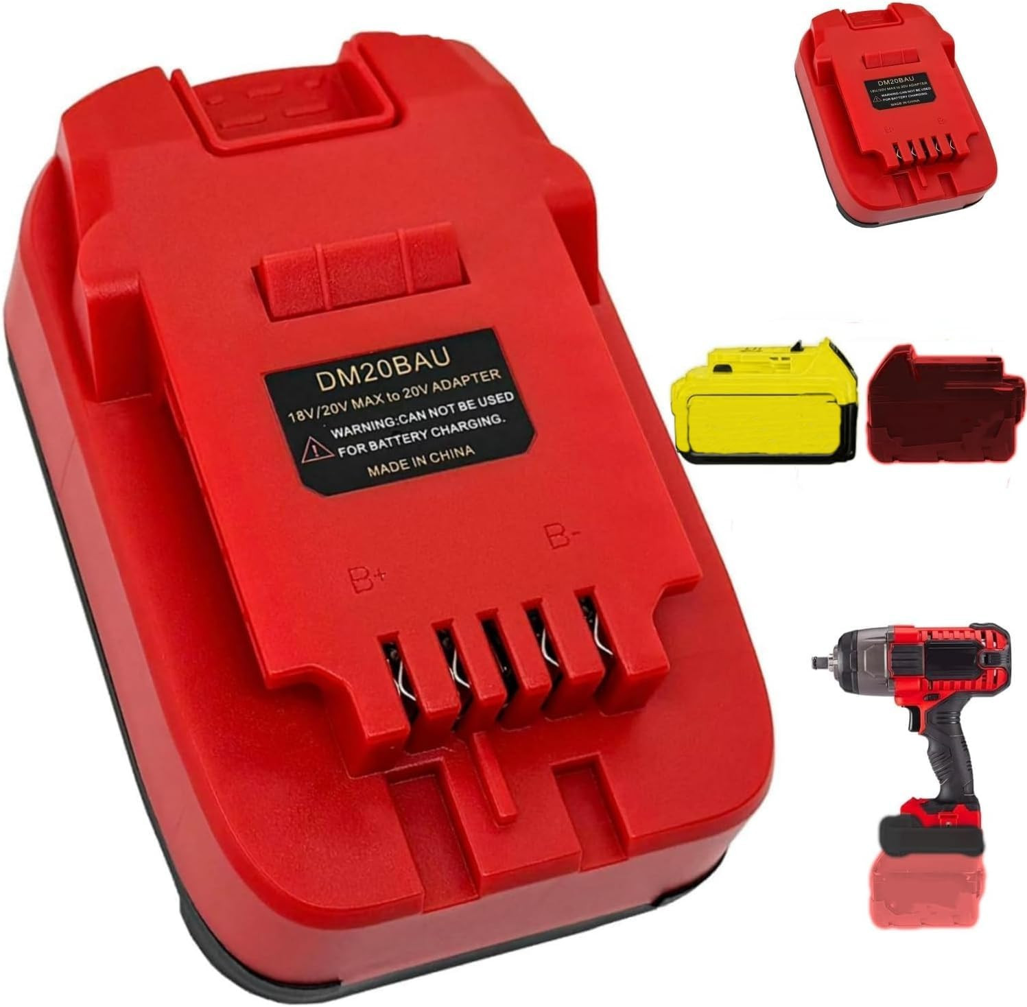 For Milwaukee M18 Battery Adapter, Adaptor Convert for Milwaukee 18V Battery & D gallery