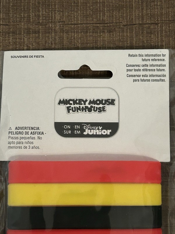 Disney Junior Mickey Mouse Rubber Bracelet 8 Pack Best Friend NEW SEALED PACKAGE gallery