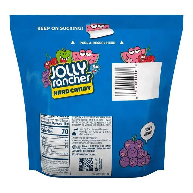 Jolly Rancher Assorted Fruit Flavored Hard Candy, Resealable Bag 14 oz gallery