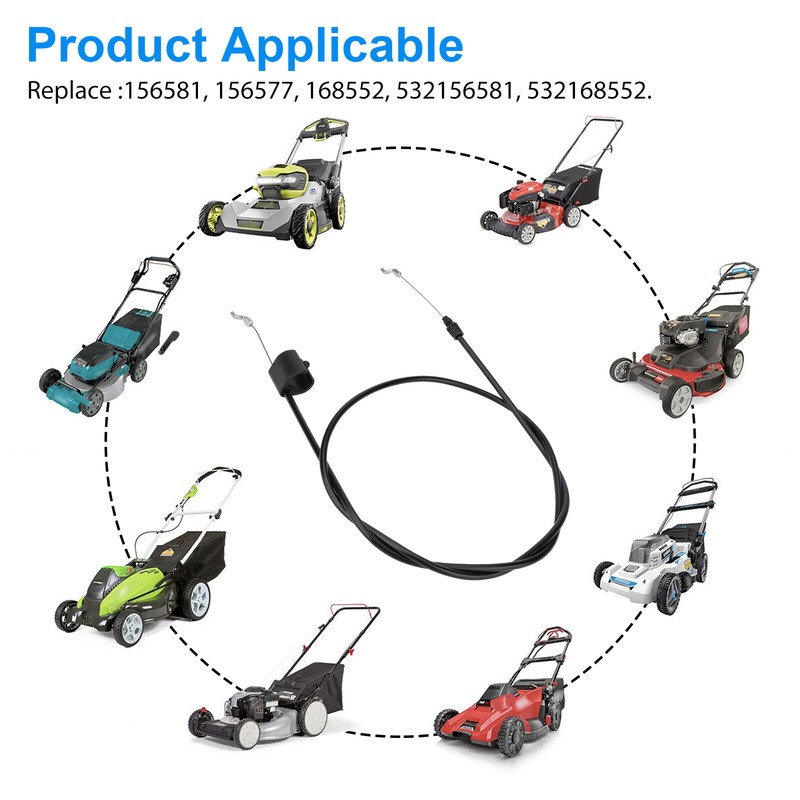 2Pcs 56Inch Replacement Engine Brake Zone Control Cable For Craftsman Lawn Mower gallery