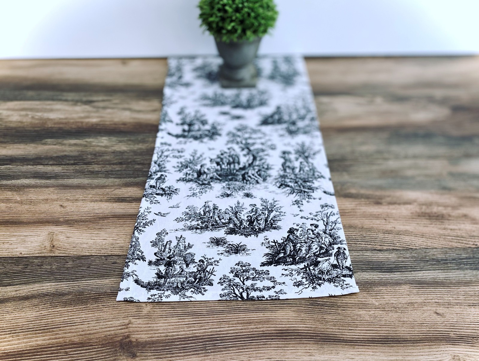 Toile Table Runner French Colonial Home Decor Baby Wedding Shower Linens gallery