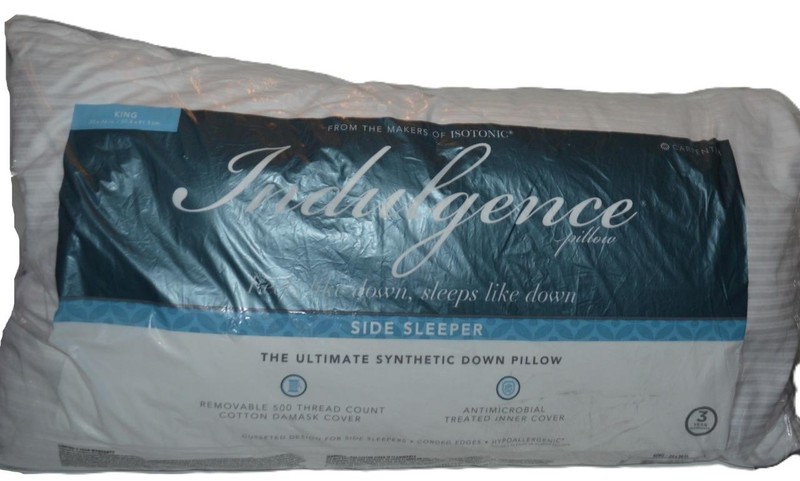 INDULGENCE By Isotonic Side Sleeper KING PILLOW Down Alternative 20" X 36" gallery
