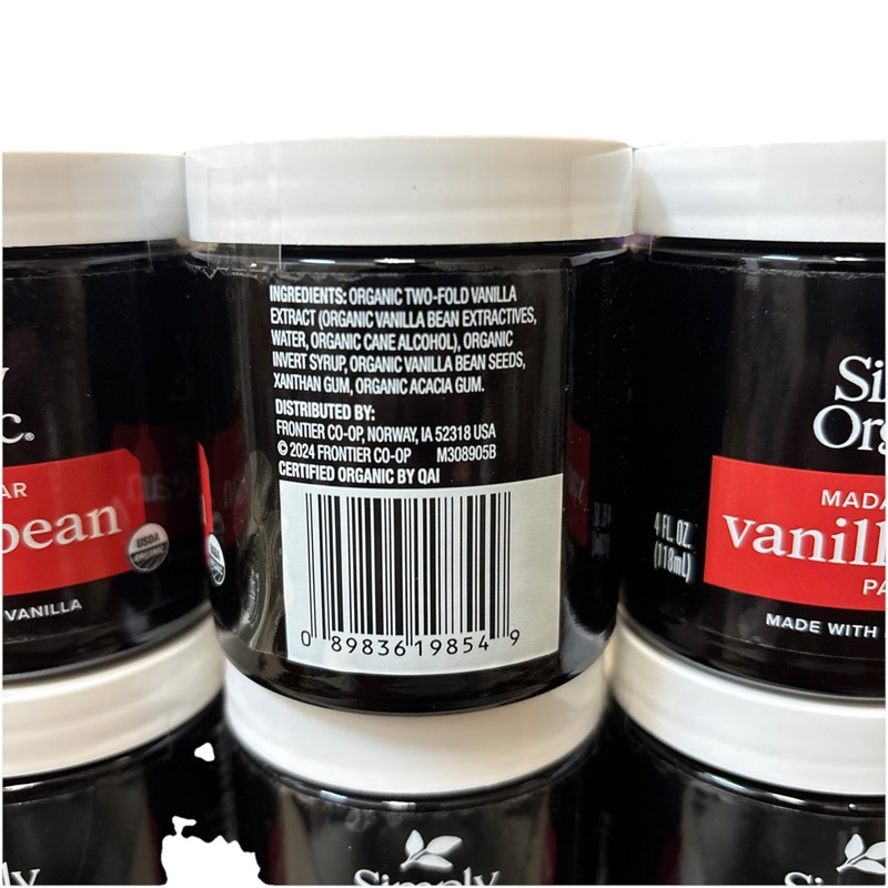 6-PACK Simply Organic Vanilla Bean Paste 4oz Each BB 11/2028 gallery