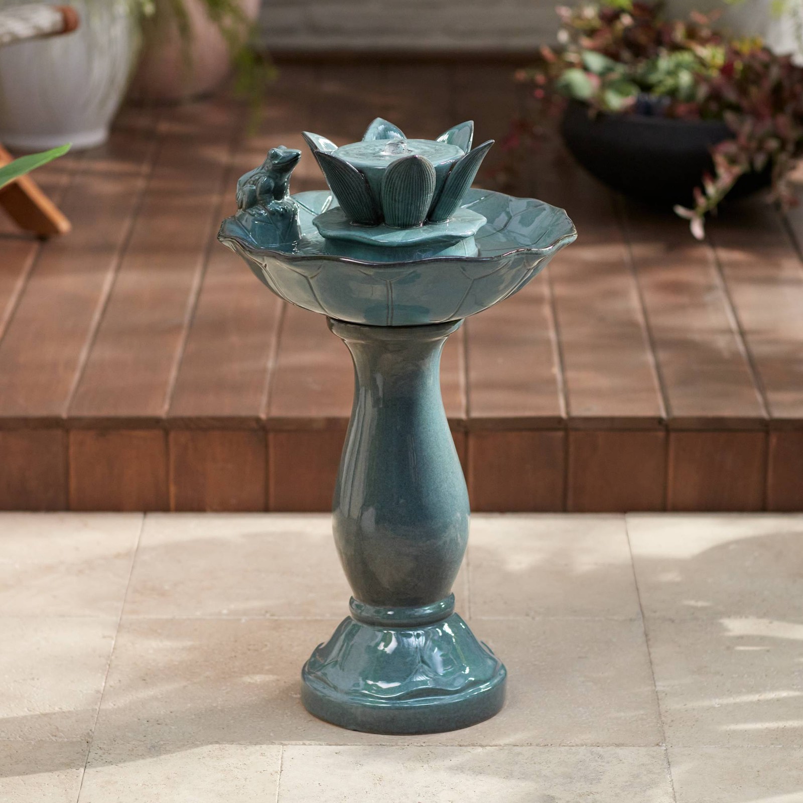 Pleasant Pond Modern Asian Bubble Outdoor Floor Water Fountain 25 1/4" for Yard gallery