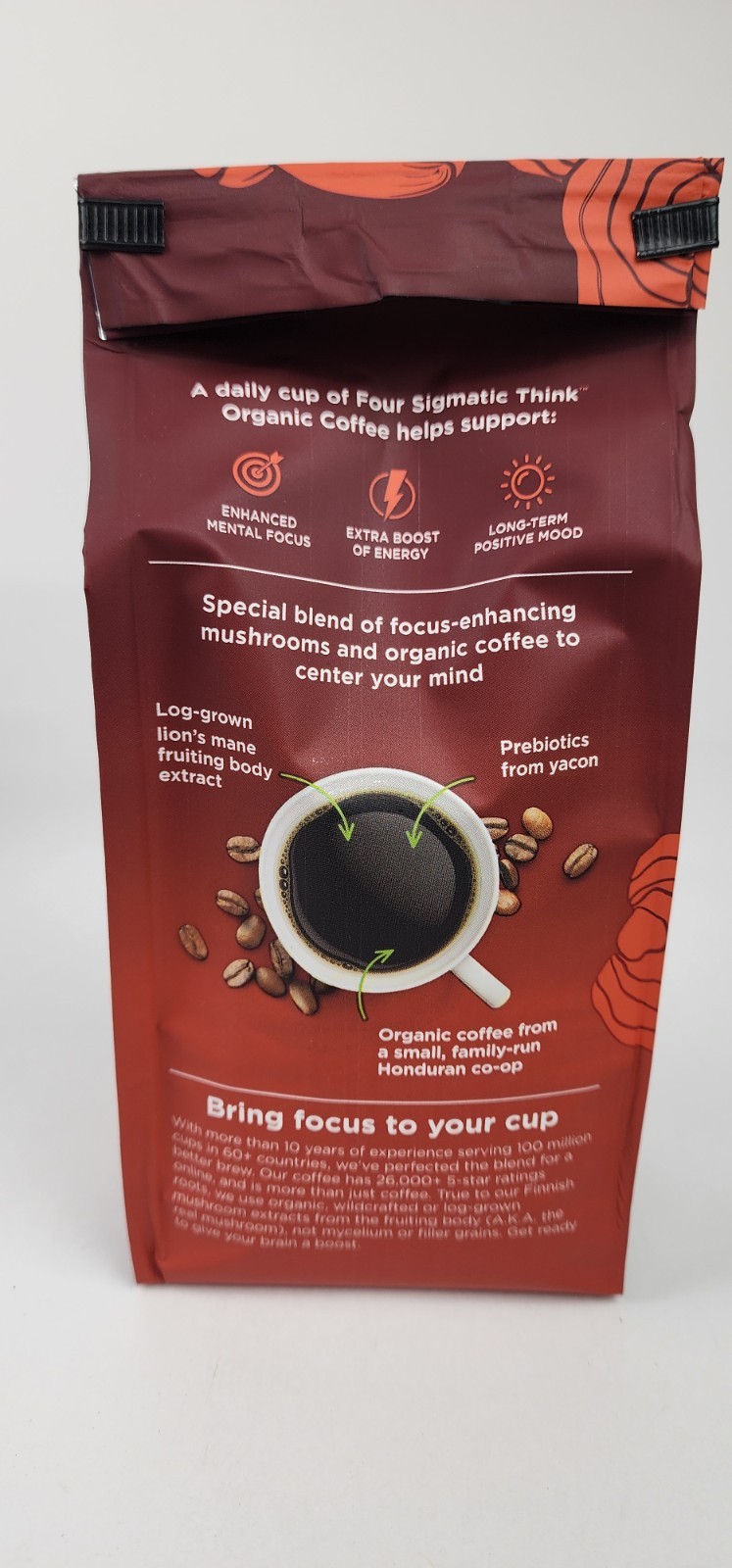 Four Sigmatic Think Organic Ground Coffee Lions Mane Mushroom 07/26 (4 Pack) gallery