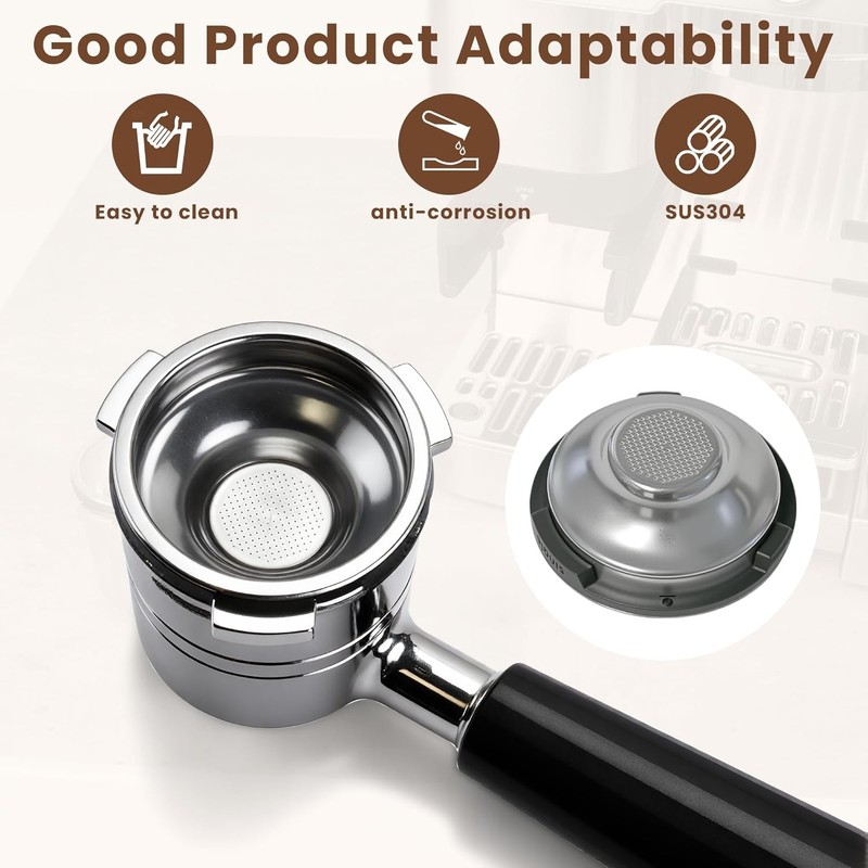 Single-Cup Coffee Filter Compatible with Ninja Espresso Machine，Stainless Stee gallery