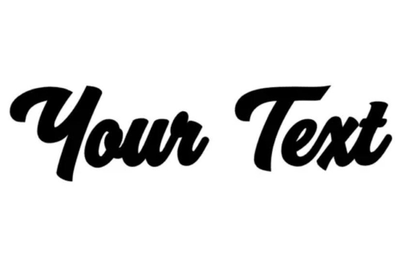 YOUR TEXT Vinyl Decal Sticker Car Window Bumper CUSTOM Personalized Lettering gallery