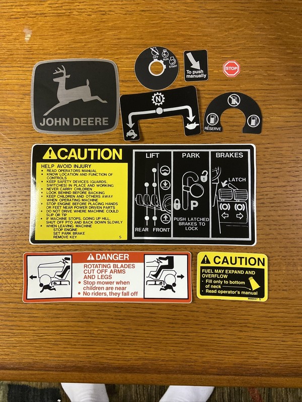 John Deere 318 Tractor Decal Set gallery