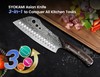 Cleaver Chef Knife with Herb Stripper, 7" Asian Kitchen Knife 3-in-1 Combined... gallery