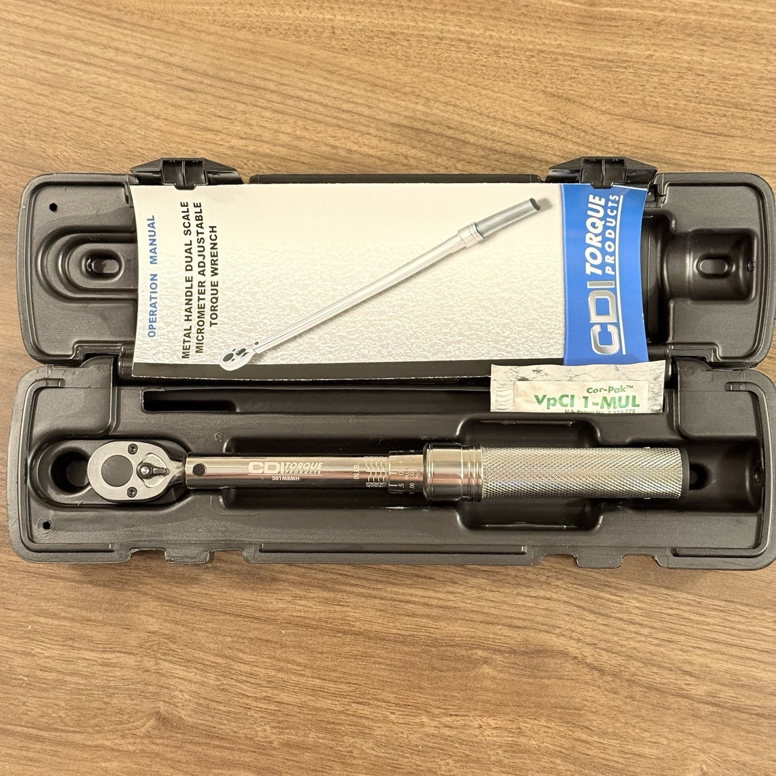 CDI 1/4” Drive Click Type Torque Wrench 10-50 in/lbs 501MRMH (Snap-on Company) gallery