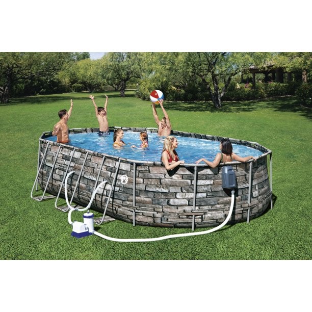 Coleman 20' Oval 48" Deep Metal Frame Above Ground Pool gallery