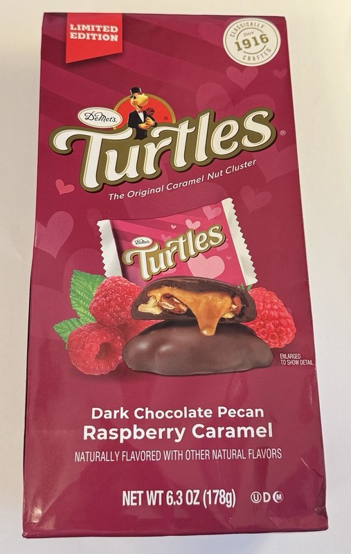 Turtles Dark Chocolate Pecan Raspberry Caramel 6.3oz Bag, BB 9/6/2026 gallery