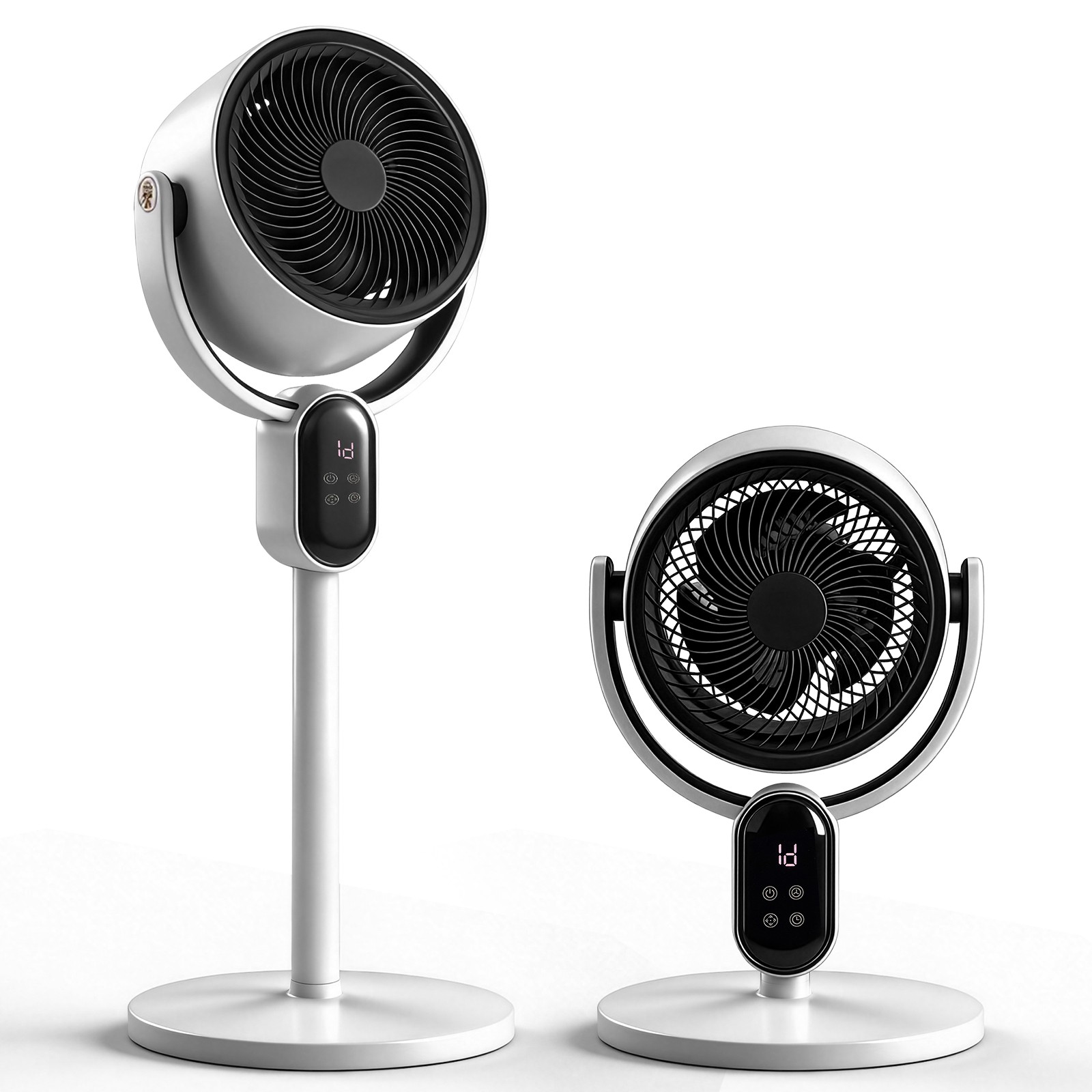 120° Oscillating Standing Fan, 33 inch 2-in-1 Air Circulator W/Remote, 3 Speeds gallery