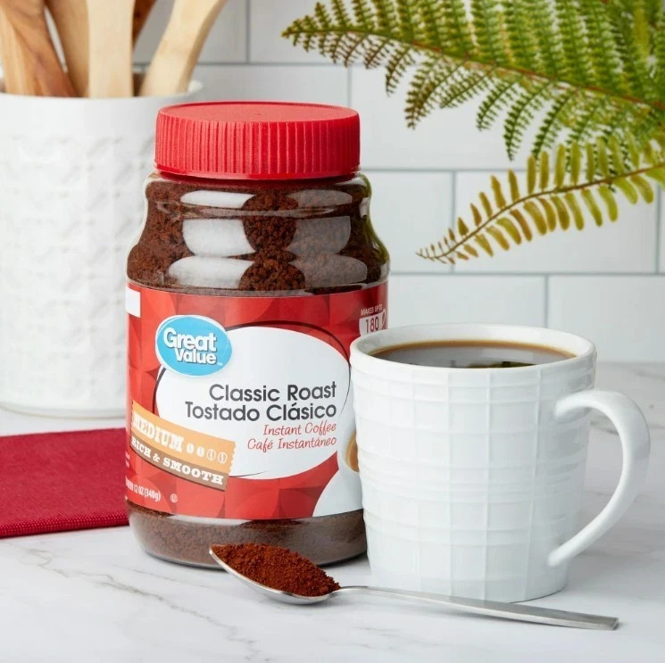 (PACK OF 2) Great Value Classic Medium Roast Instant Coffee, 12 oz gallery