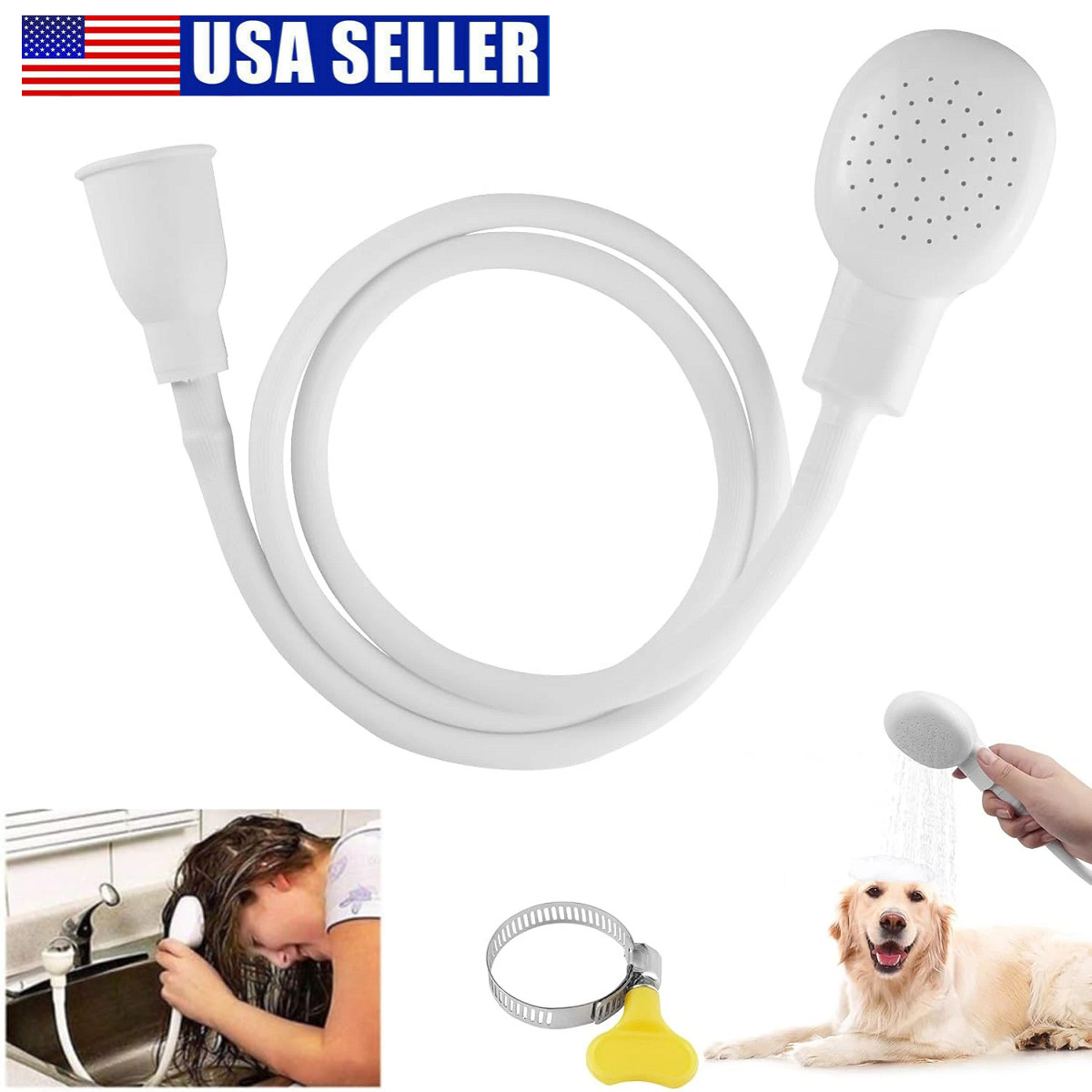 Sink Spray Rubber Hose Portable Sink Hose Attachment for Faucet Hand Held Shower gallery