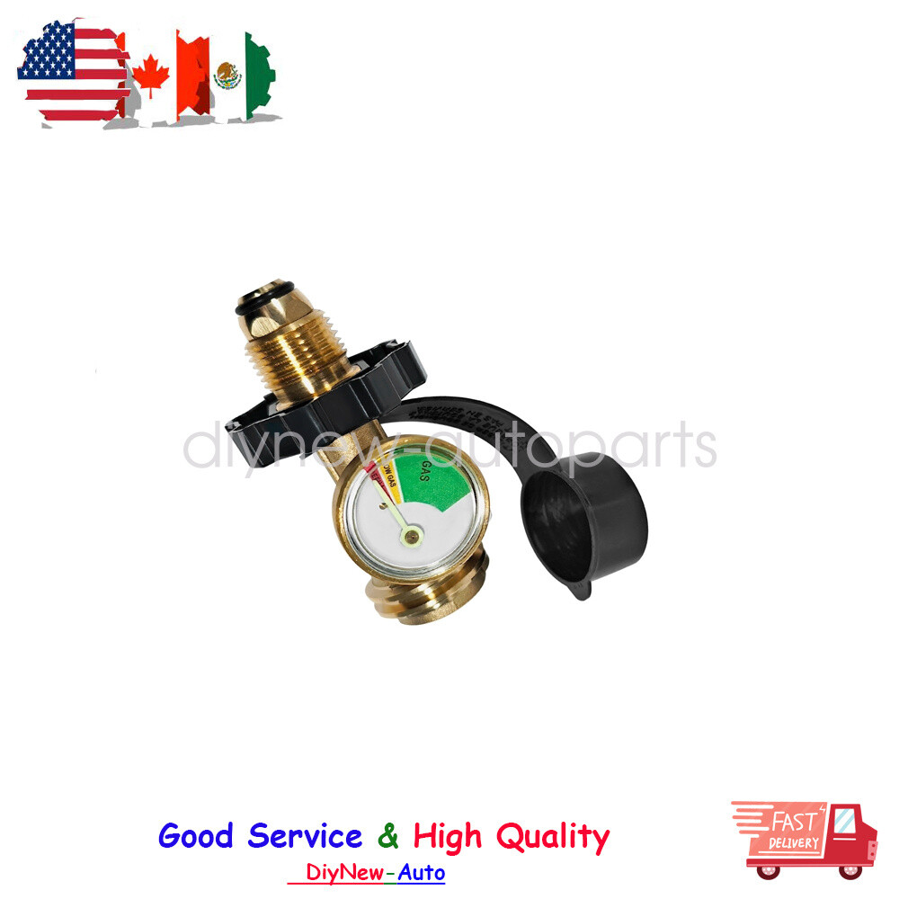 100 lb Propane Tank Adapter with Gauge, Universal Fit POL Propane Tank Gauge gallery