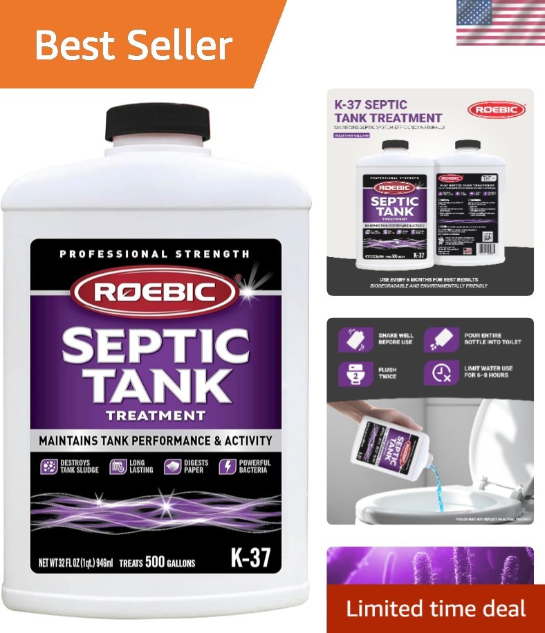 32 Fl Oz Safe & Effective Septic Tank Treatment - Removes Clogs and Odors gallery