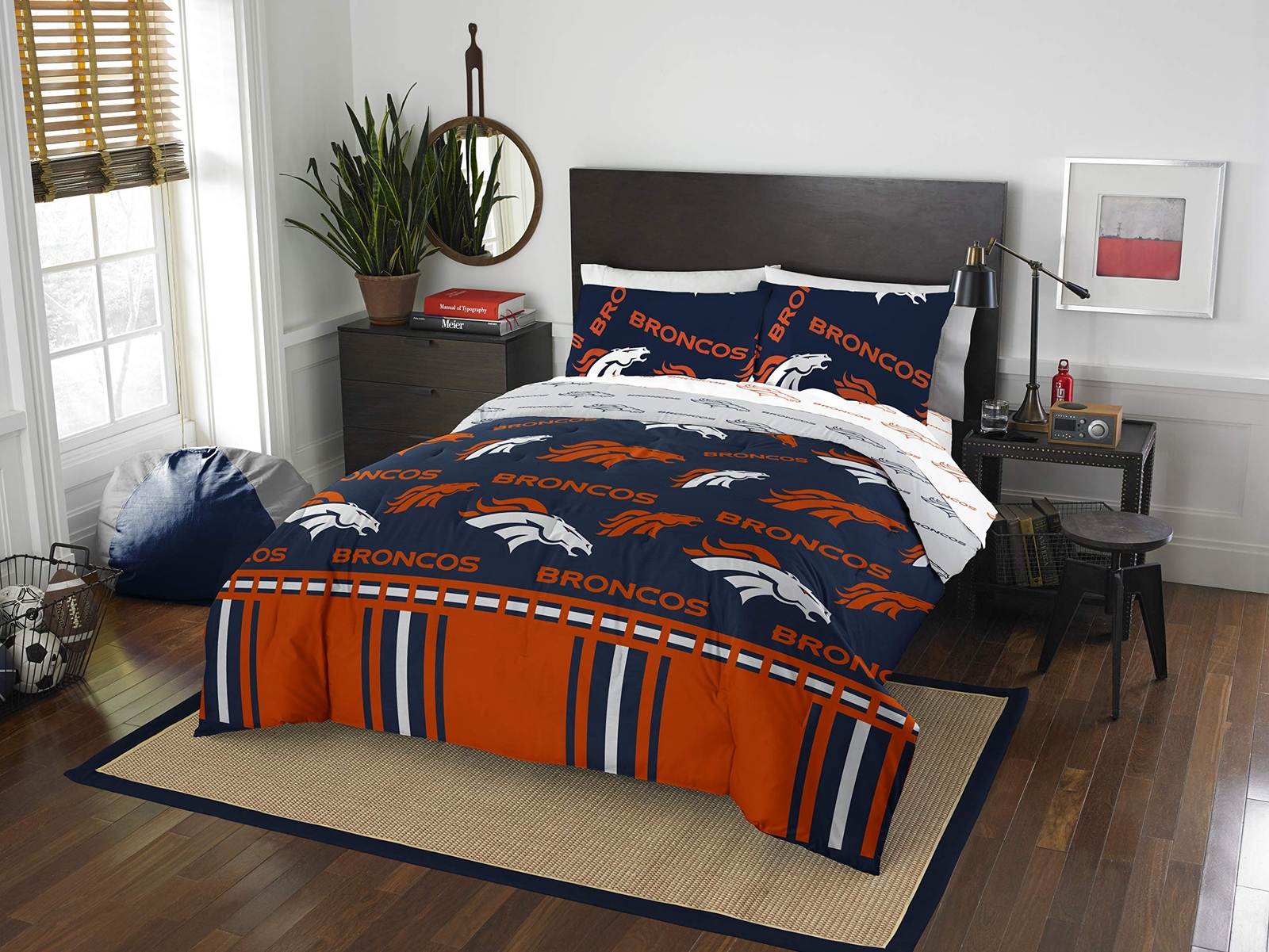Northwest NFL Denver Broncos Rotary Queen Bed in Bag Set gallery