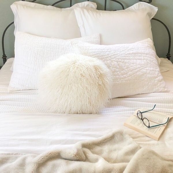 Pottery Barn Washed Cotton Sateen Duvet Cover White Queen No Shams New🦩. gallery