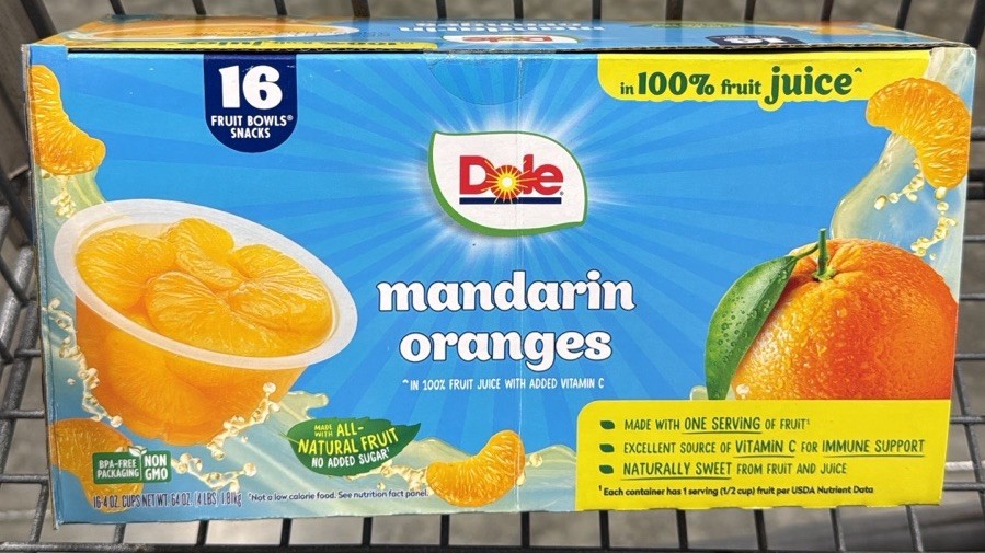 Dole Fruit Bowls Snacks Mandarin Oranges in 100% Fruit Juice 16 Pack gallery