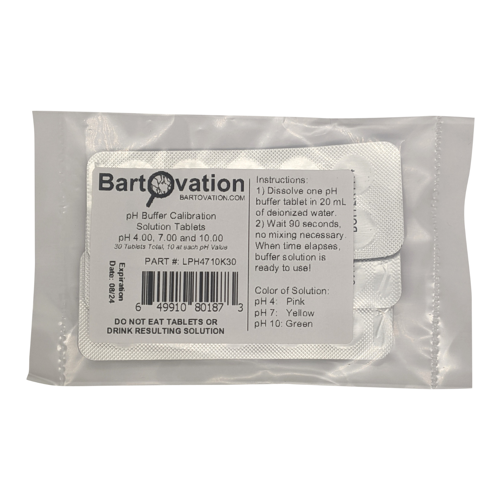 pH Buffer Calibration Solution Tablets for pH Meter Calibration, Select pH Value gallery
