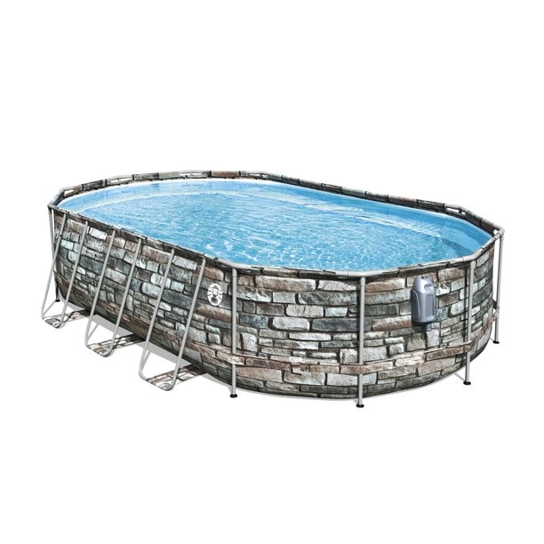 Coleman 20' Oval 48" Deep Metal Frame Above Ground Pool gallery