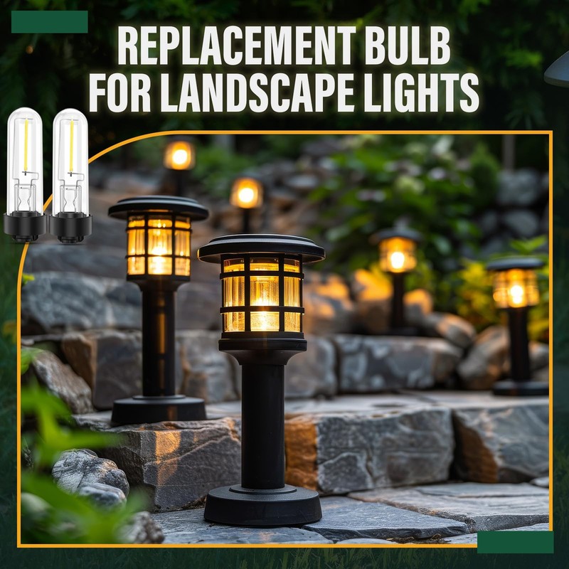 4 Pack Solar Light Replacement Bulbs 3000K 0.5W DC 3V Warm White gallery