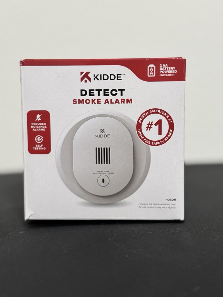 KIDDE DETECT SMOKE ALARM INTERCONNECTED /w PHOTOELECTRIC SENSOR - 10DSR - NEW