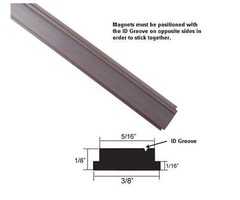 Flexible Magnetic Insert Strip for Framed Shower Doors – 75″ long