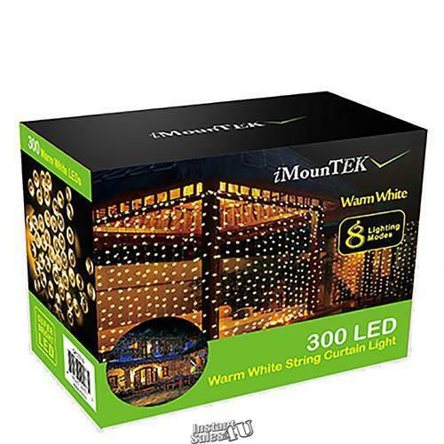 iMounTEK-300 LED Warm White String Curtain Light gallery