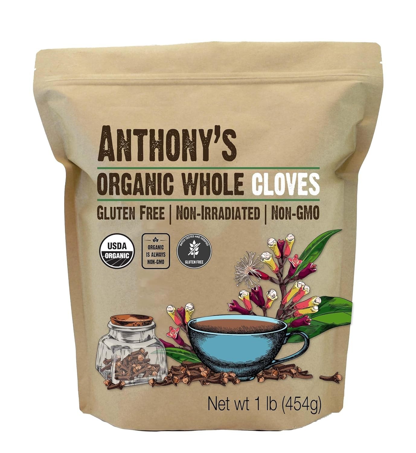 1 lb Hand-Picked Organic Cloves - Non-Irradiated & Perfect for Spices and Teas gallery