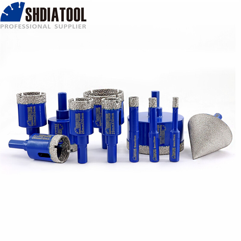 Diamond Hole Saw Kit Core Drilling Bit Set for Porcelain Tile Marble 11pcs/box gallery
