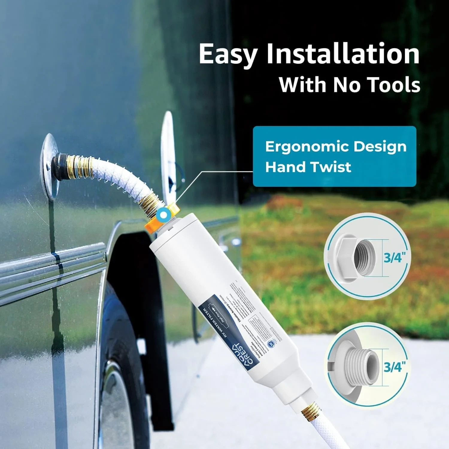 Fil-Fresh RV Filter RV Inline Hose Water Filter Garden & Camper Water Filter gallery