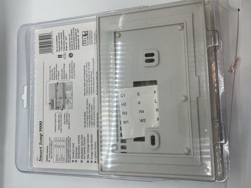 LUX TX9000 Smart Temp 7-Day Programmable Thermostat BRAND NEW OPEN PLASTIC gallery
