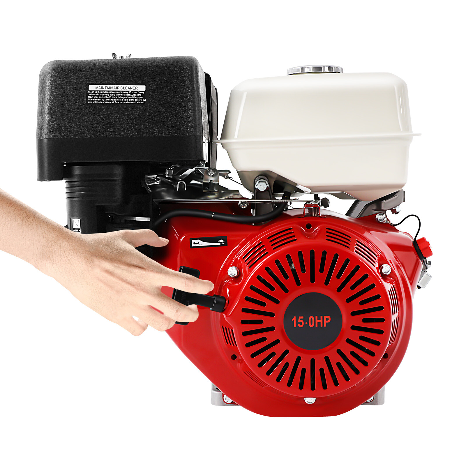 420 CC 15 Hp 4-stroke Gasoline Engine Horizontal Motor Cable Start 9700w gallery