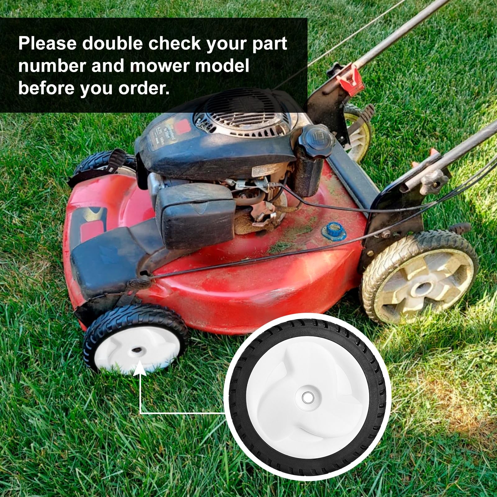 Front Drive Wheels Toro 22" Recycler Mower 2 Pack Compatible Models gallery