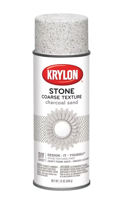 Krylon 18202 Stone Coarse Textured Finish - Charcoal Sand - 12 oz. gallery
