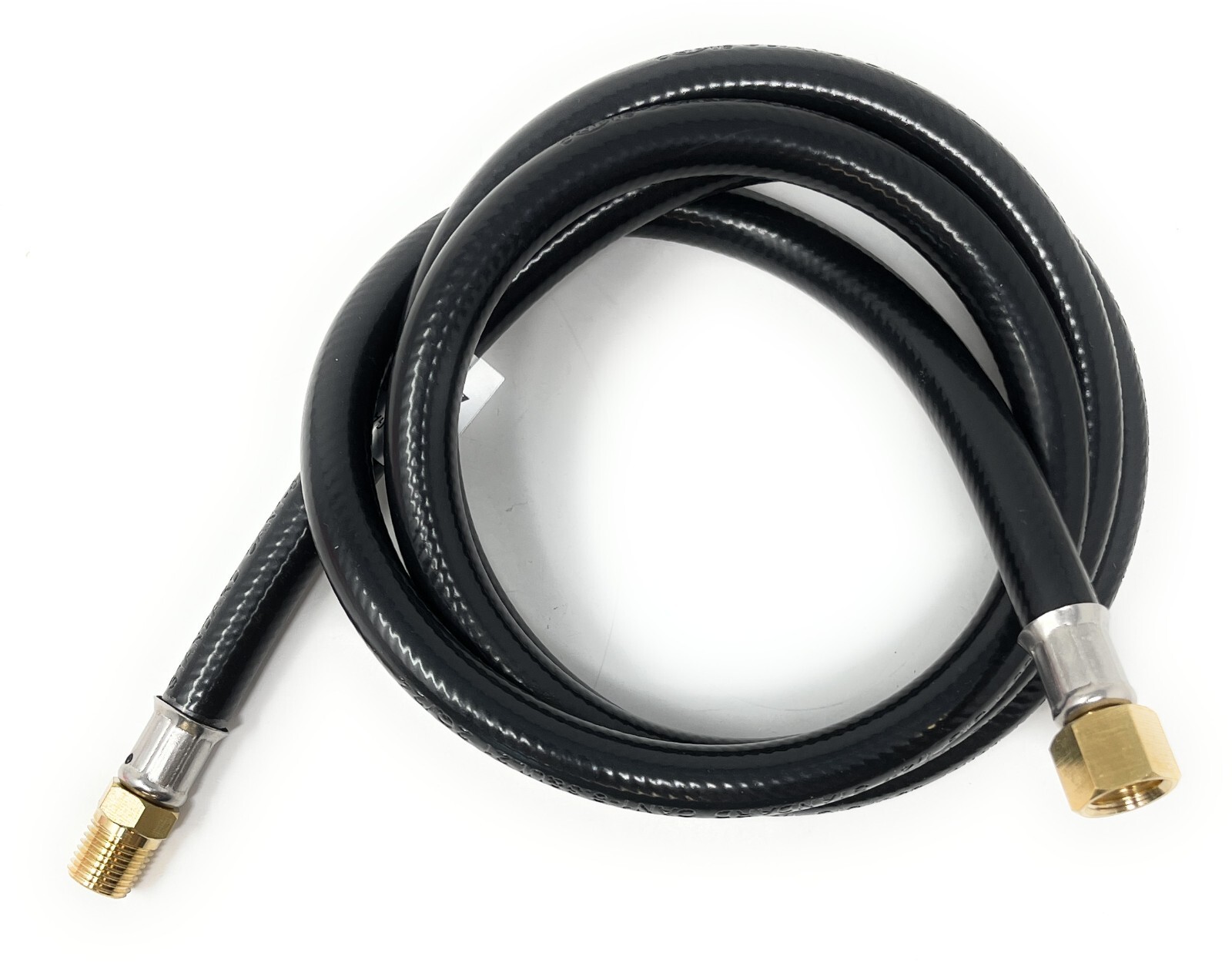 5' LP Propane Gas Hose Assembly - 1/4" Male NPT x 1/4" Female Swivel NPT gallery