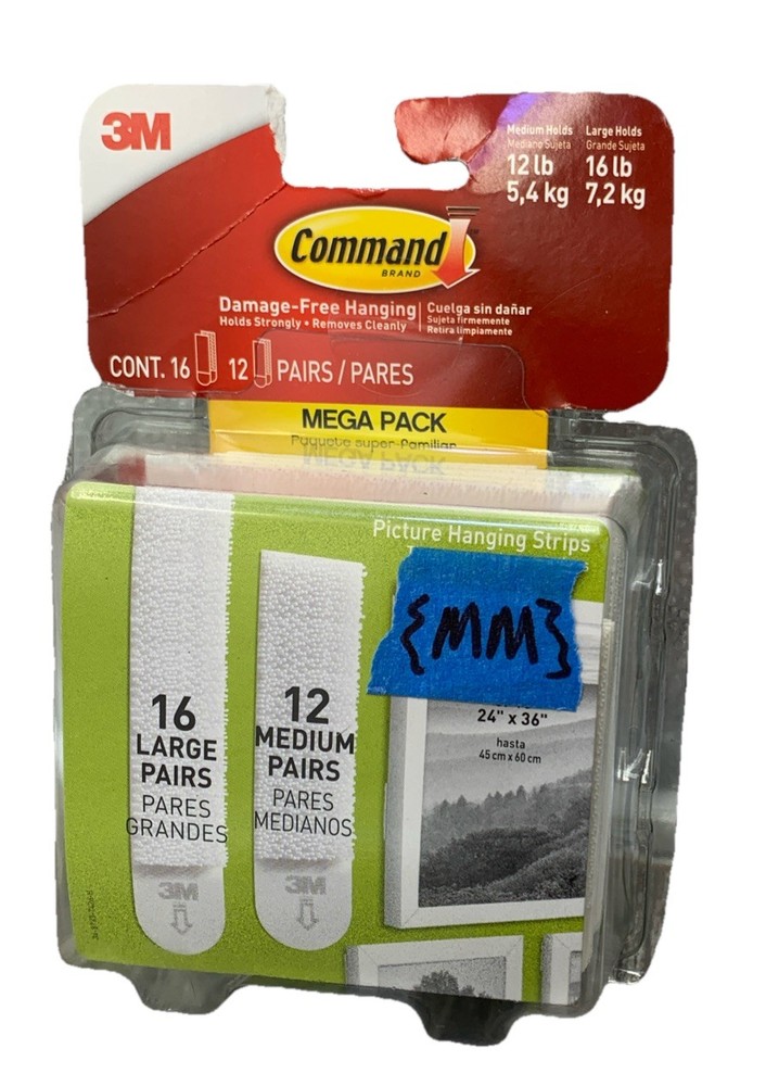 3M Command Picture Hanging Strips Mega Pack (1720928es) {43}