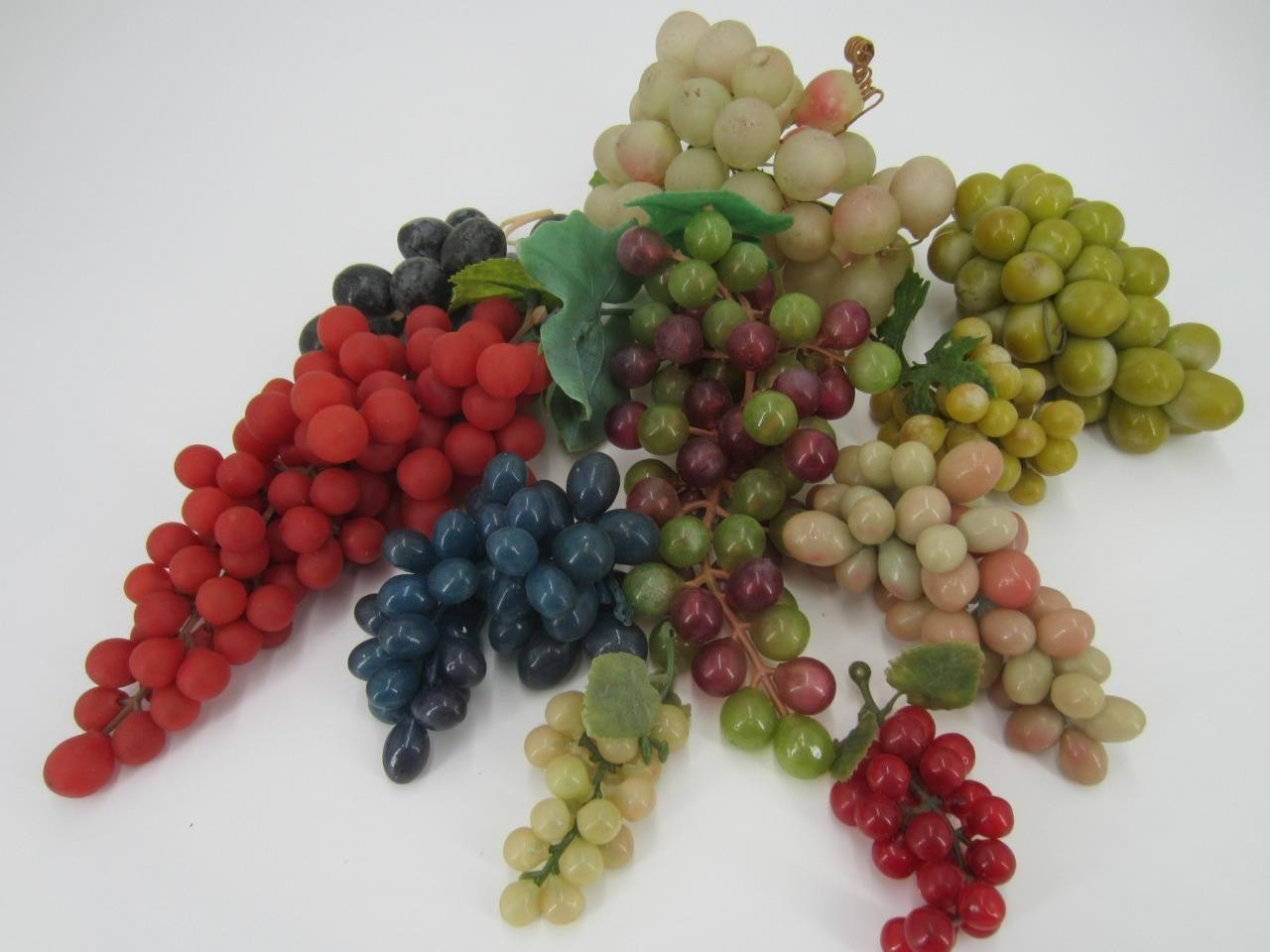 Vintage Grape Clusters 1960s Vinyl Realistic Fruit Display Asst Size, Color gallery