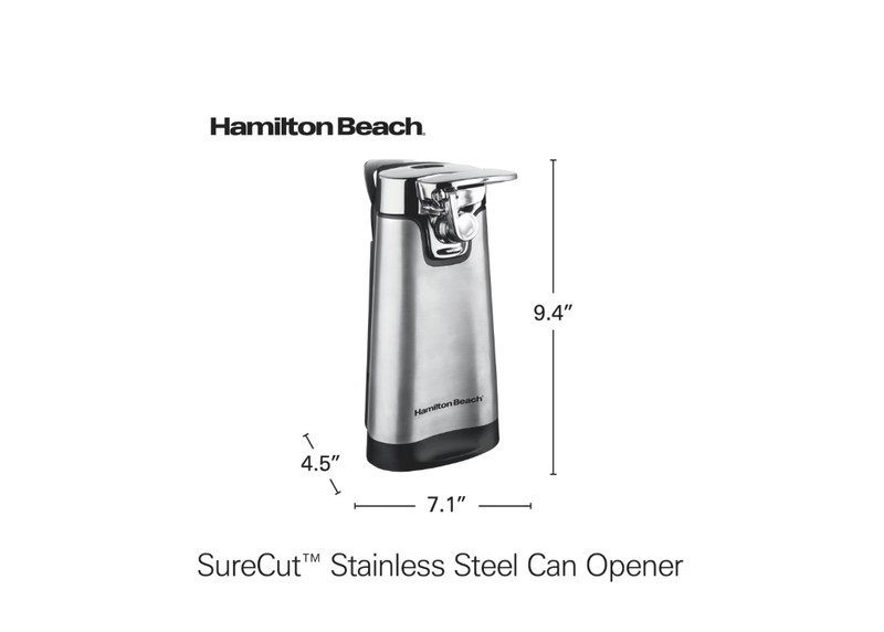 Hamilton Beach SureCut Automatic Electric Can Opener with Multi Tool, Stainless gallery