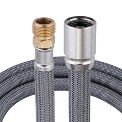 Pull Down Spray Hose Replacement Brass 59 In for Kitchen Faucet