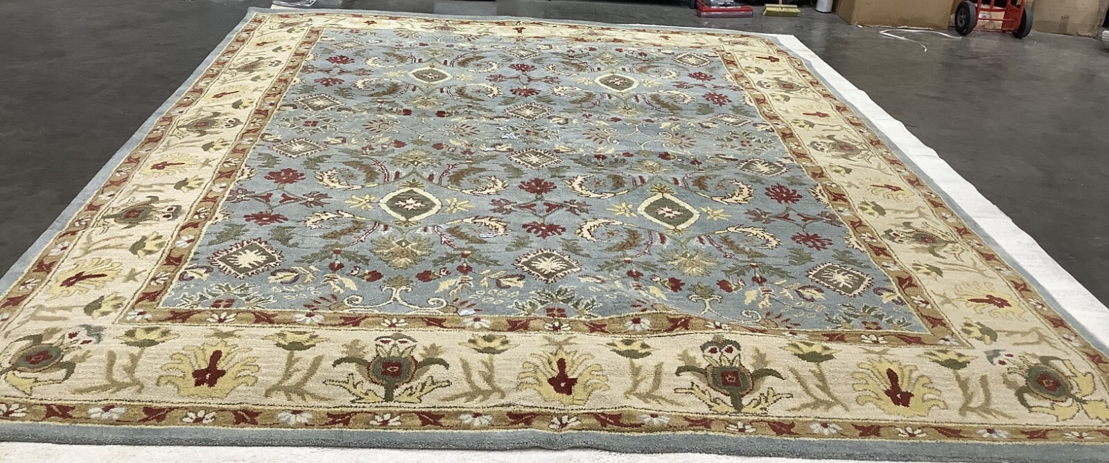 LT BLUE / IVORY 12'-0" x 15'-0" Damaged Rug Reduced Price 1172680901 AN544D-1215 gallery