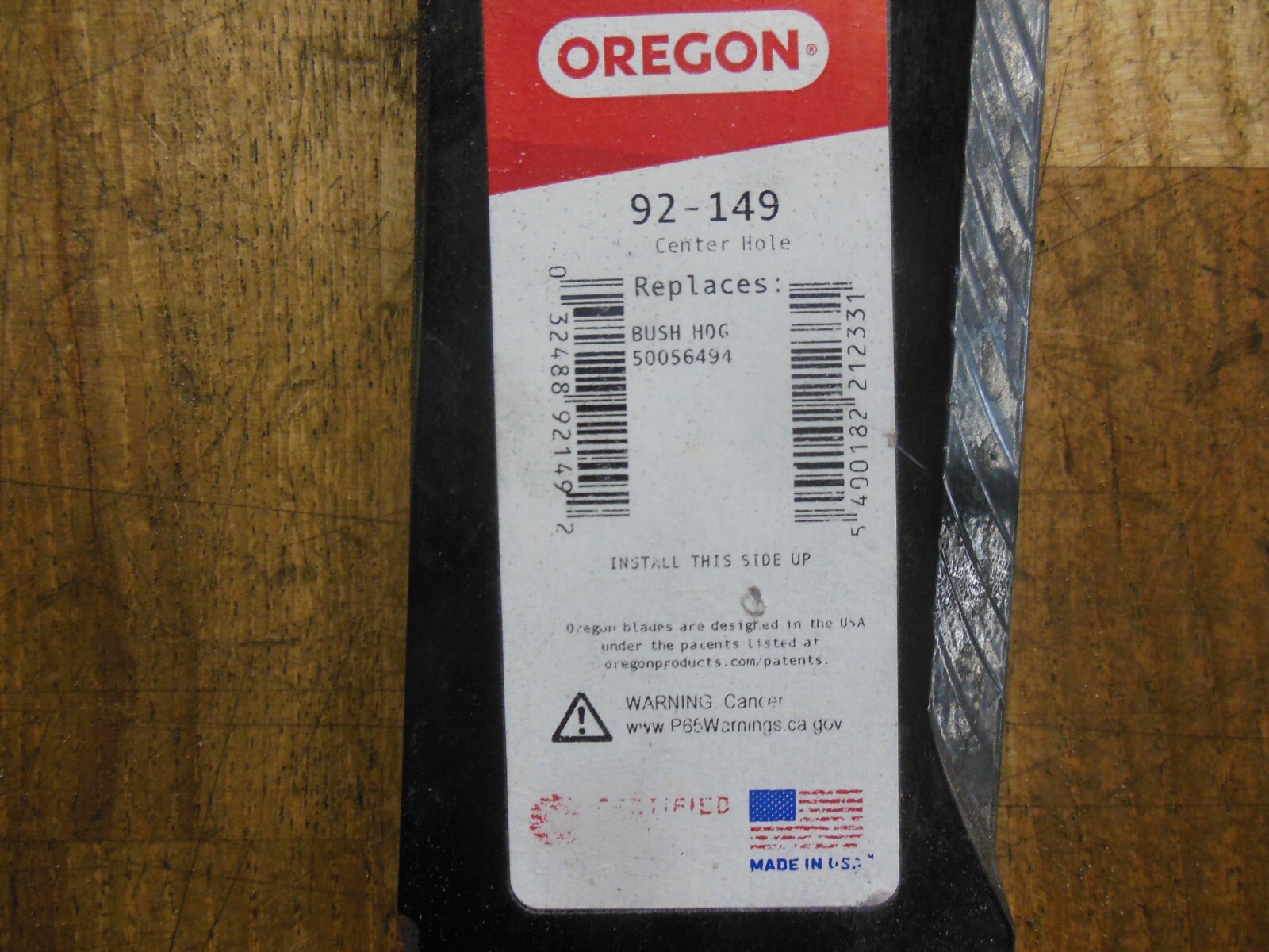Oregon 92-149 Mower Blade, 19", Bush Hog 50056494 (2pk) gallery