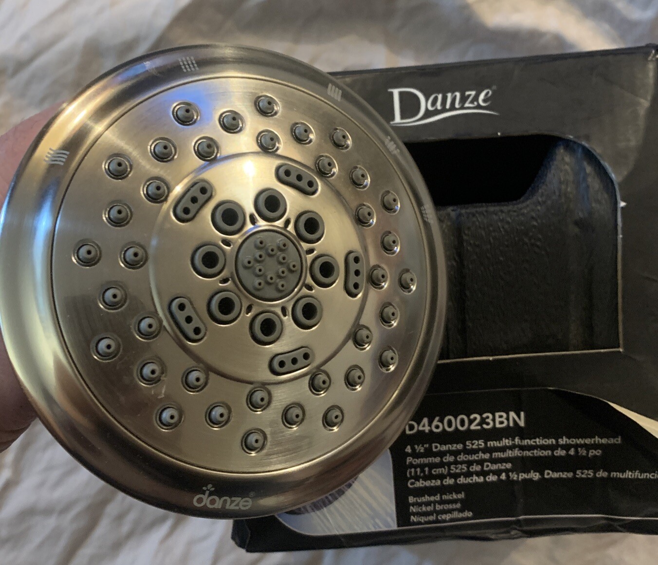 Danze D460023BN 525 Multi-Function Showerhead 2.5 GPM 4 1/2-Inch Brushed Nickel gallery